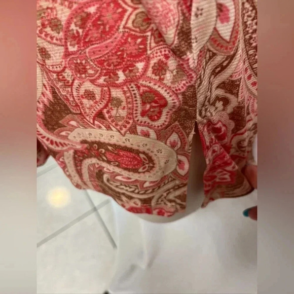 🌸 Cha Cha Vente Boho Sleeveless Paisley Top – Size M 🌸 - Picture 6 of 7